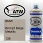 Preview: BMW, Bronzit Beige Metallic, 139: 400ml Sprühdose, von ATW Autoteile West.